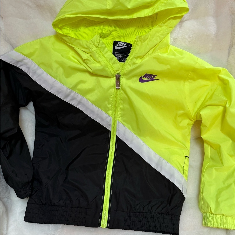 Nike Bright Yellow and Black Jacket